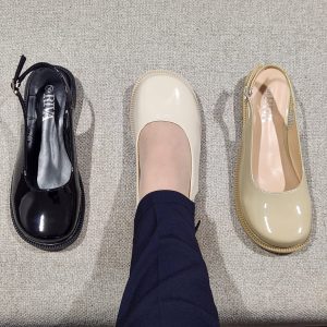 Slingback à bout rond tendance