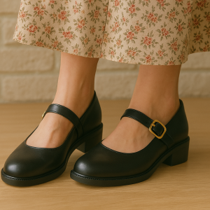 Mocassin à bride et boucle ajustable