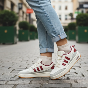 Sneakers basses rétro confort style vintage