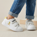 🇩🇪 Baskets Enfant Blanches Titi (Tweety) à Scratch – Style Fun & Confor