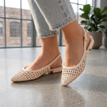 Ballerines Ouvertes Tressées – Confort Chic au Quotidien
