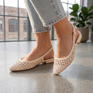 Ballerines Ouvertes Tressées – Confort Chic au Quotidien